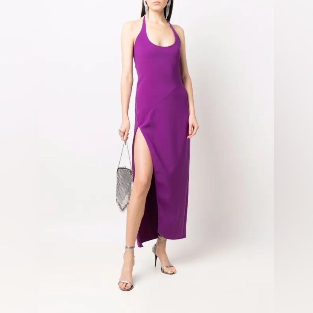 NEW THE ATTICO Corine Side-Slit Gown